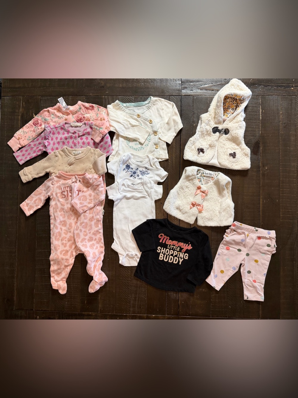 (11 Pieces) Mixed Lot Baby Girl Clothes, Size 3-6 Months